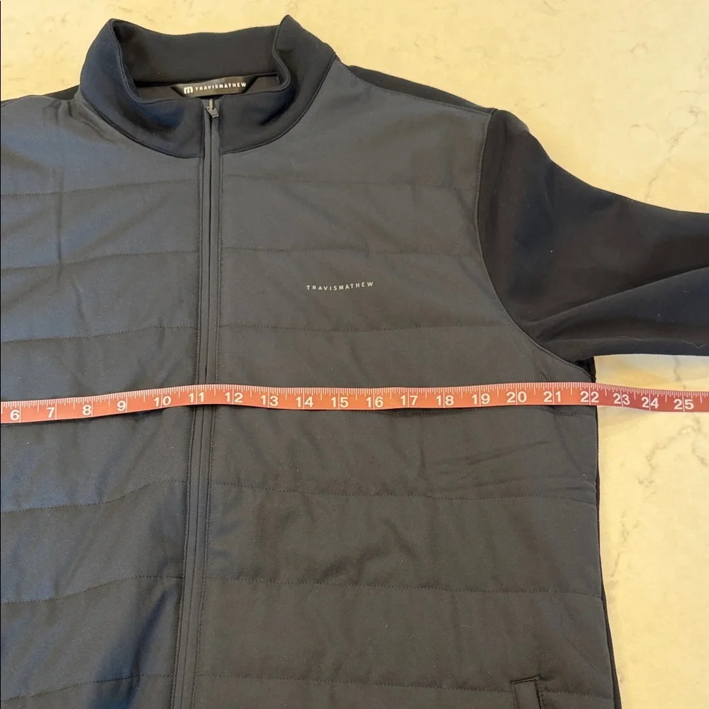 Travis Matthew‎ Point Of Sail Men's Black Quilted Jacket Size Large